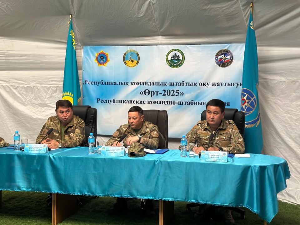 Елімізде «Өрт-2025» республикалық командалық-штабтық оқу-жаттығуы өтуде