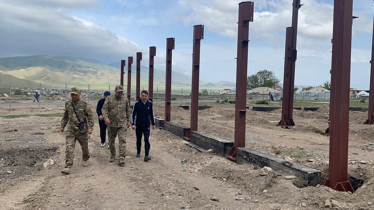 Алматы облысында өрт сөндіру депосының құрылысы тексерілді