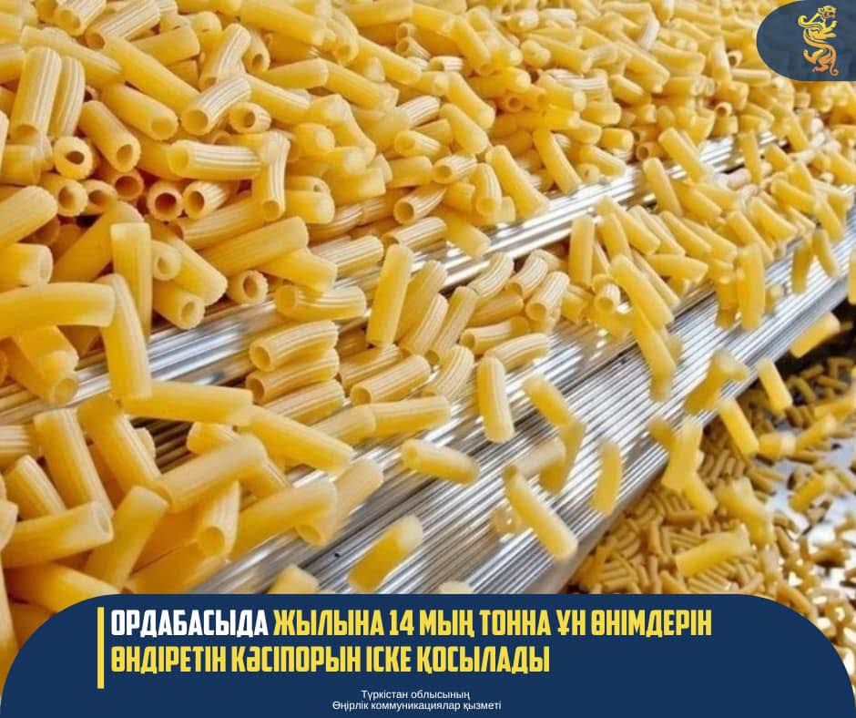 АУДАНДА ЖЫЛЫНА 14 МЫҢ ТОННА ҰН ӨНІМДЕРІН ӨНДІРЕТІН КӘСІПОРЫН ІСКЕ ҚОСЫЛАДЫ
