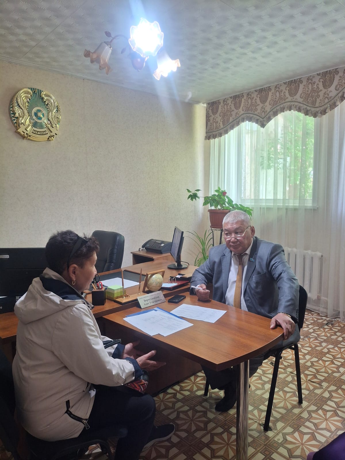 2025 жылғы 23 мамырда аудандық мәслихатының төрағасы Мәскеу және Озерное ауылдарында азаматтарды жеке қабылдауын өткізді