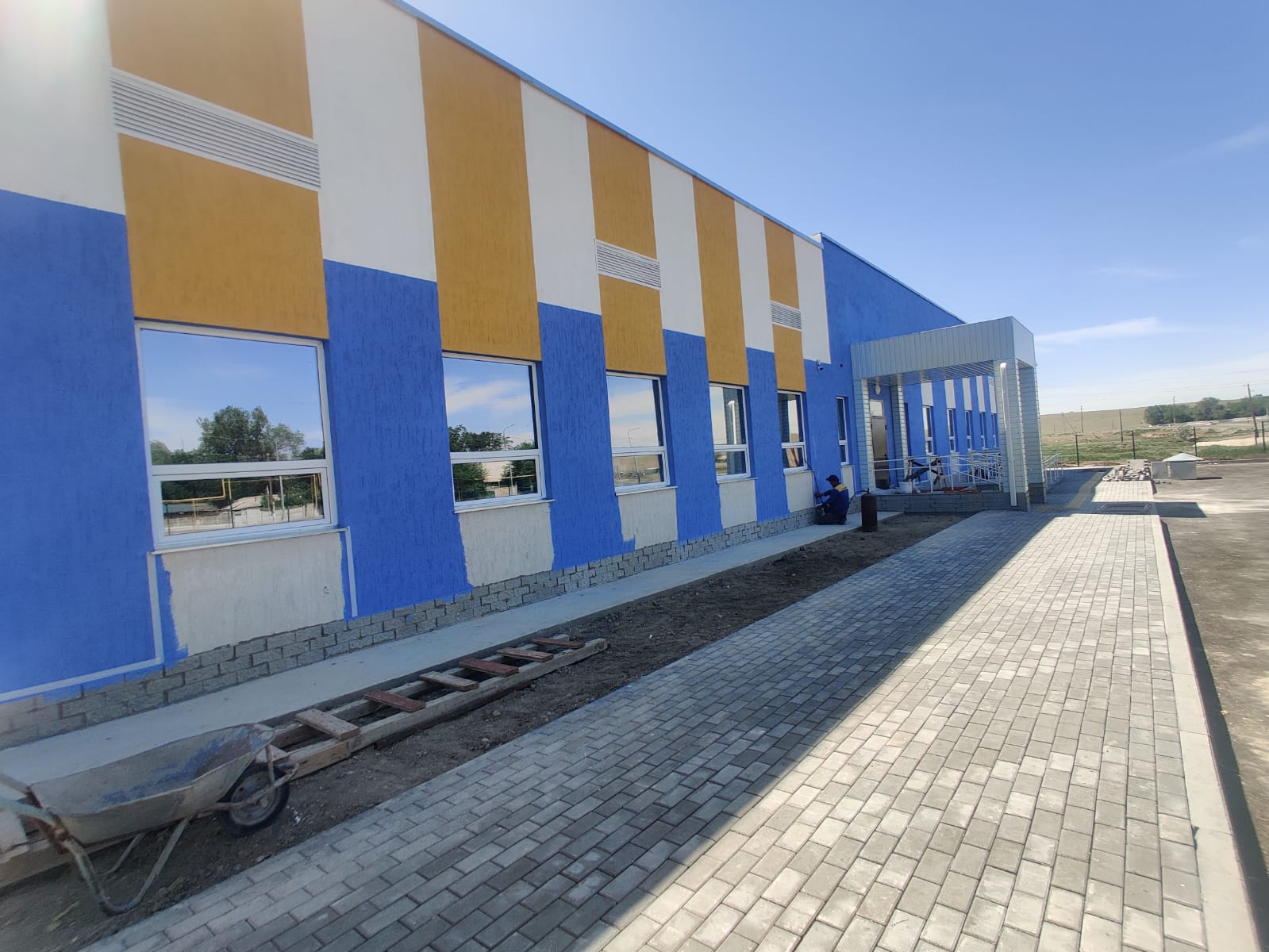 Қызылжар ауылындағы дәрігерлік амбулаторияның құрылысы аяқталуда