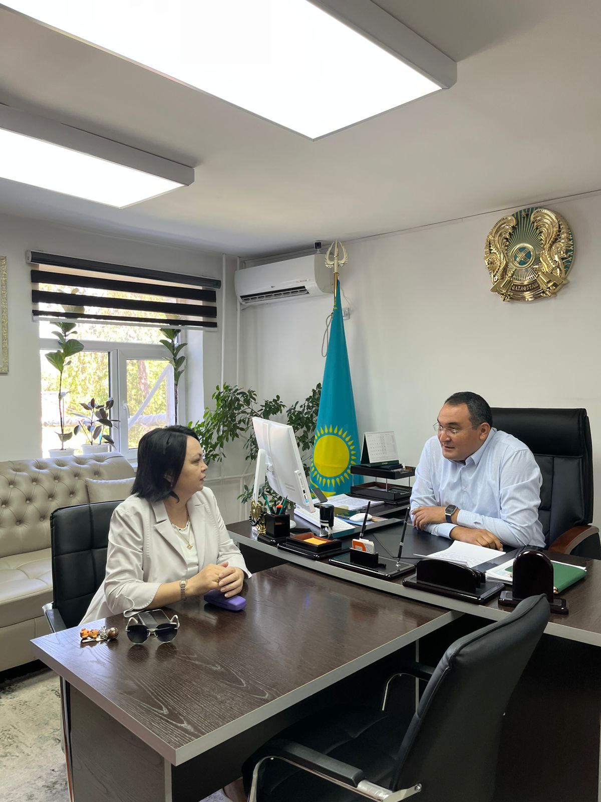 Өкіл Түркістан облысының жұмыспен қамтуды үйлестіру және әлеуметтік бағдарламалар басқармасының №1 Арнаулы әлеуметтік қызметтер көрсету орталығына барды