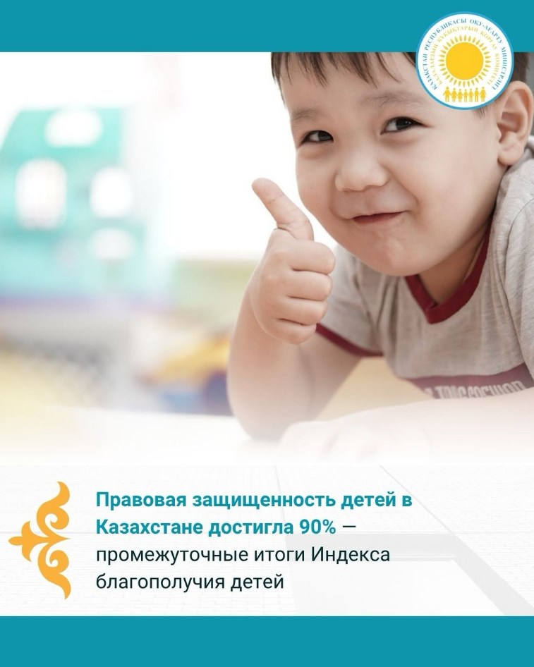 Қазақстанда балалардың құқықтық жағынан қорғалуы 90%-ға жетті — Балалар әл-ауқаты индексінің аралық қорытындылары
