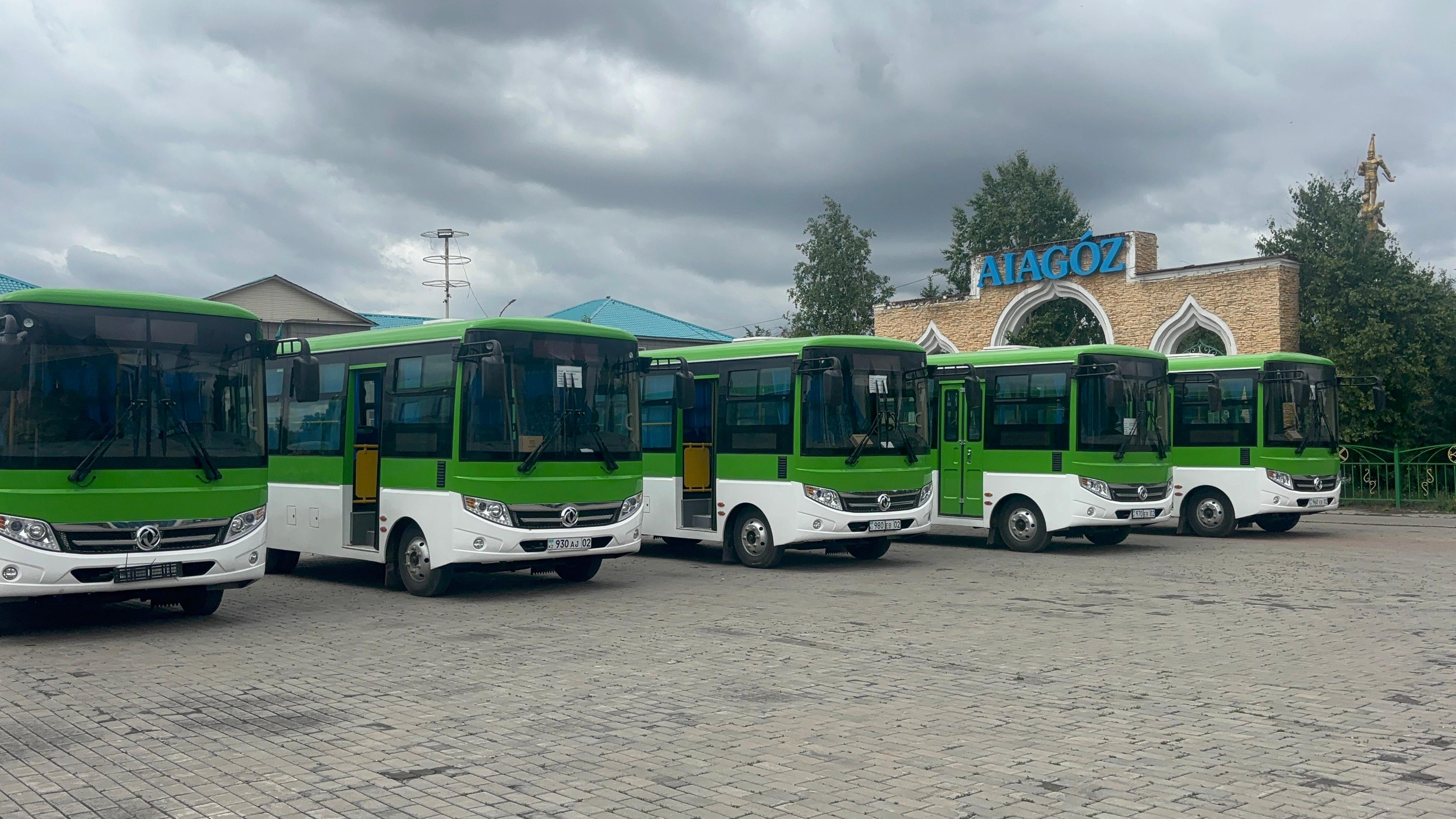 Аягөз қаласына 5 жаңа автобус келді