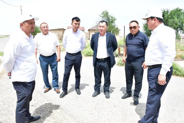 АУДАН ӘКІМІ БҮГІНГІ КЕЗДЕСУЛЕР АРАСЫНДА БІРҚАТАР НЫСАНДАРДЫ АРАЛАДЫ