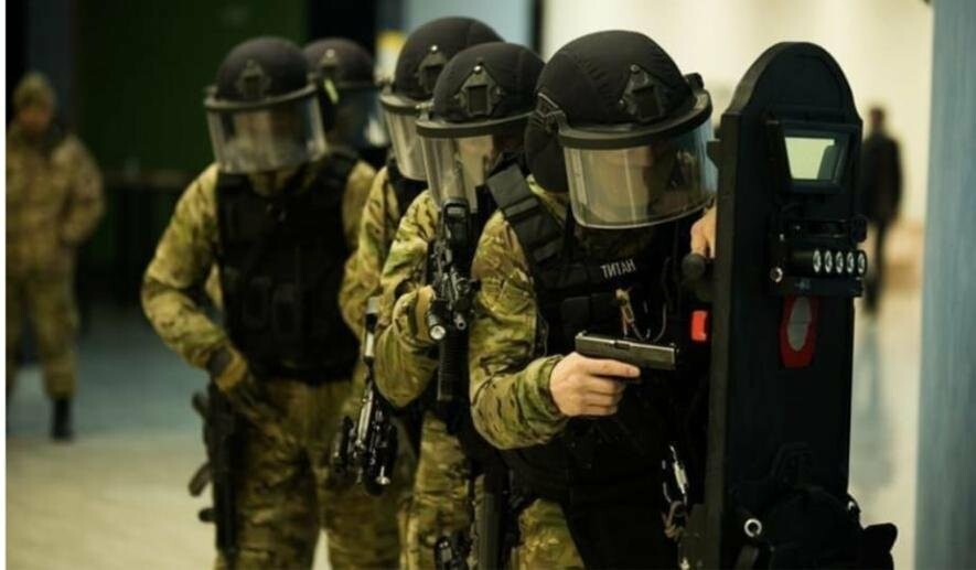 Антитеррористические учения в Улытауском районе  Улытауской области