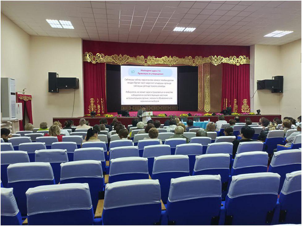 2025 жылдың 27 мамырында Бесқарағай ауданының Мәдениет үйінде 2025 жылға арналған каскадтық оқыту жоспарына сәйкес «Аудан әкімінің сайлауын өткізу кезіндегі учаскелік сайлау комиссияларының жұмыс ерекшеліктері» тақырыбында семинар-кеңес өтті.