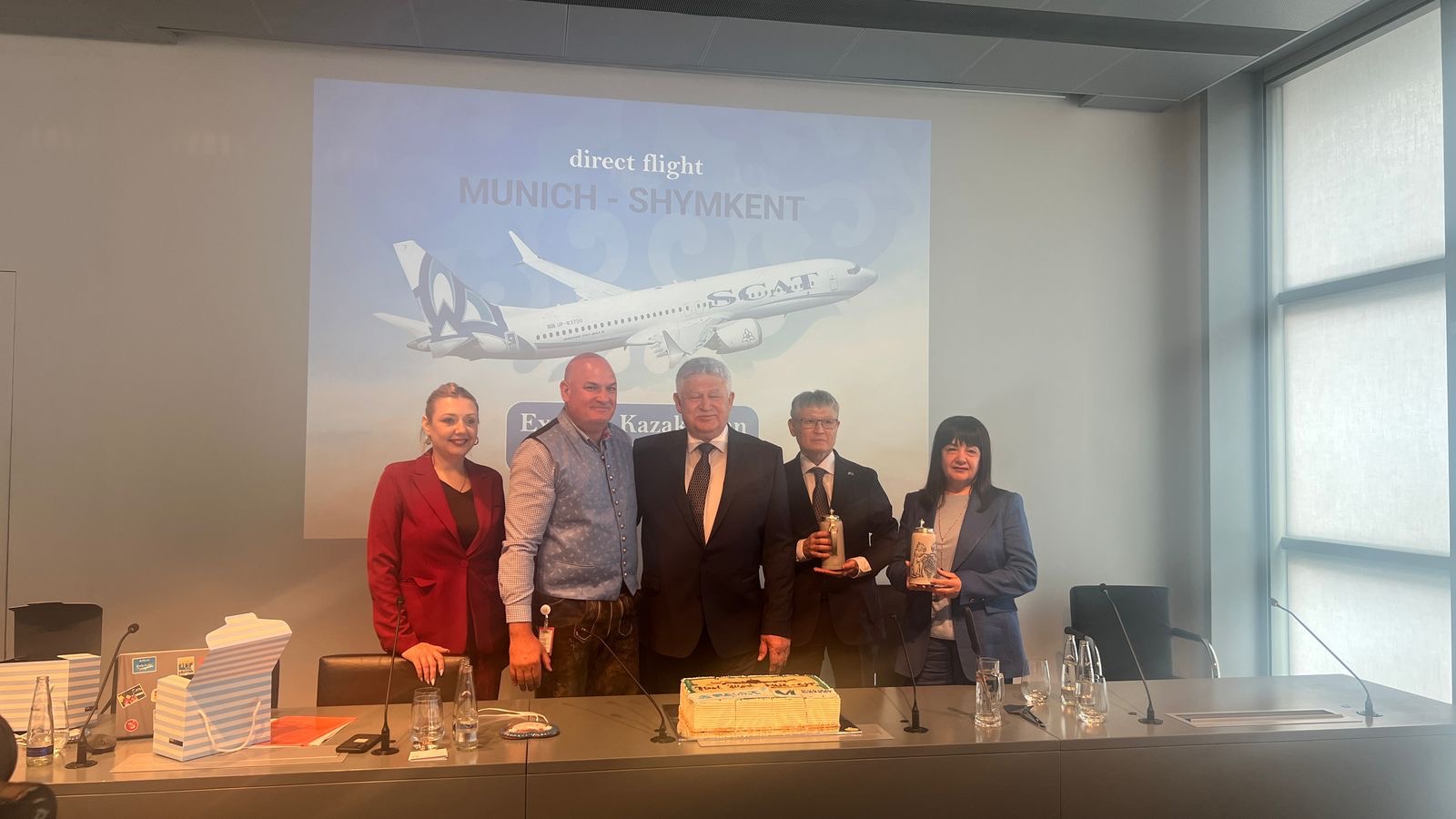 Direktflugverbindung «Schymkent – München» eröffnet