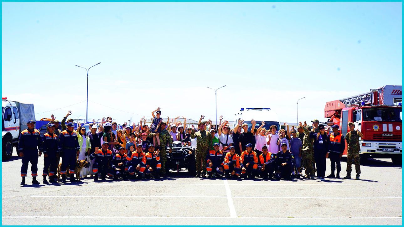 Қонаевтағы қауіпсіздік мерекесі — жарқын, көңілді және пайдалы! «Балалардың қауіпсіздігі – басты назарда!»