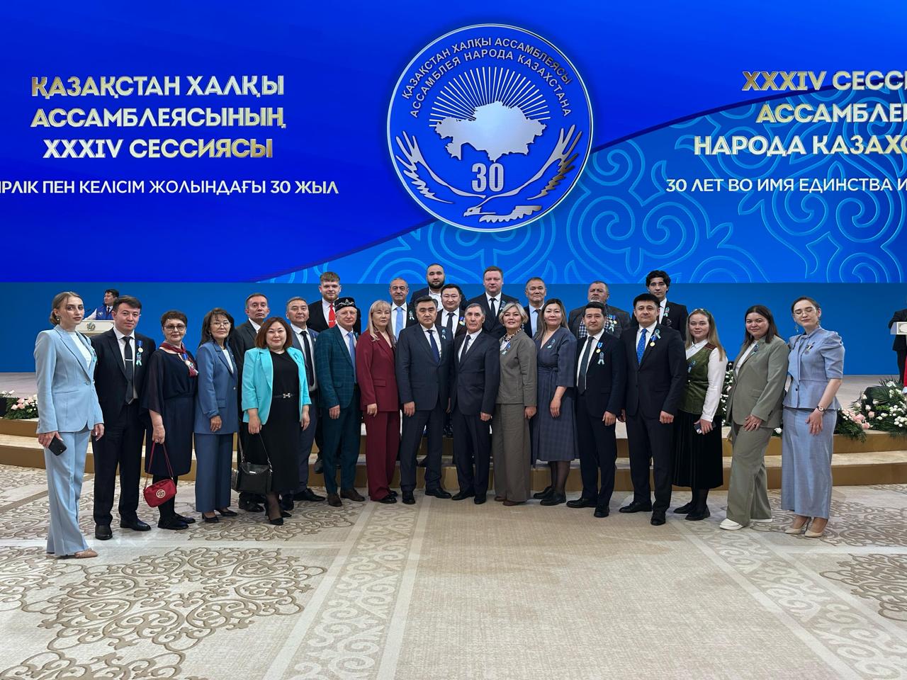 23-24 сәуір күндері Қостанай облысының делегациясының құрамындағы ҚХА мүшелері Астана қаласында өткен Қазақстан халқы Ассамблеясының 30 жылдығына арналған XXXIV сессиясына қатысты.