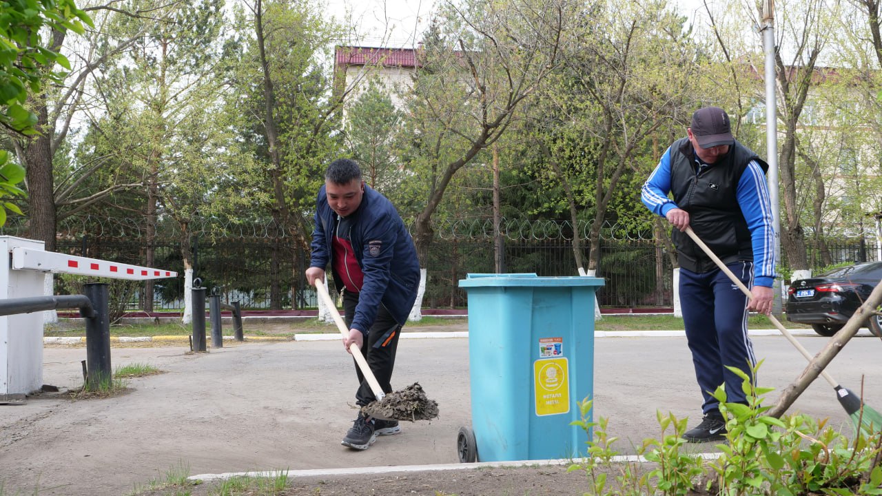 Полицейлер экологиялық акцияны қолдады