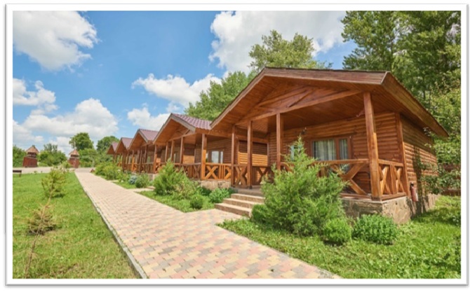 Каменорал ауылындағы глэмпинг саябақ құрылысы.