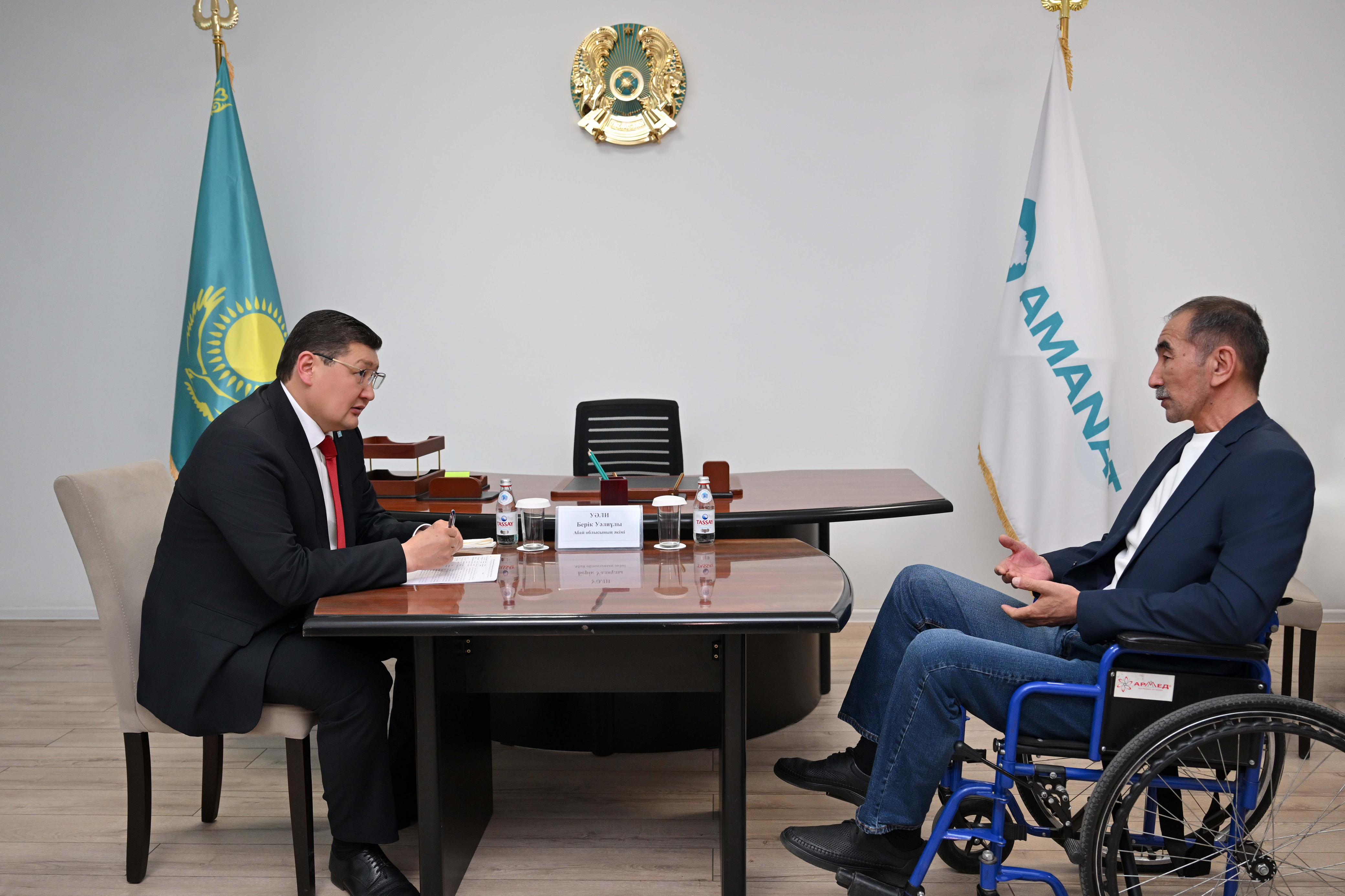 Облыс әкімі азаматтарды жеке сұрақтары бойынша қабылдады