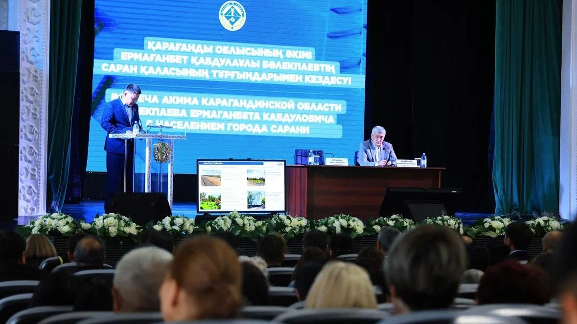 Ермағанбет Бөлекпаев Саран тұрғындарымен кездесті