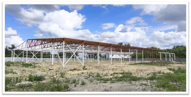 Первомай ауылындағы көтерме–бөлшек сауда орталығының құрылысы