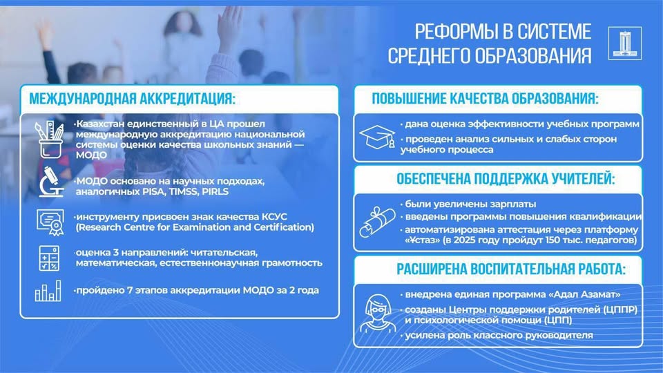 Зарплата учителей в Казахстане выросла на 100% за пять лет