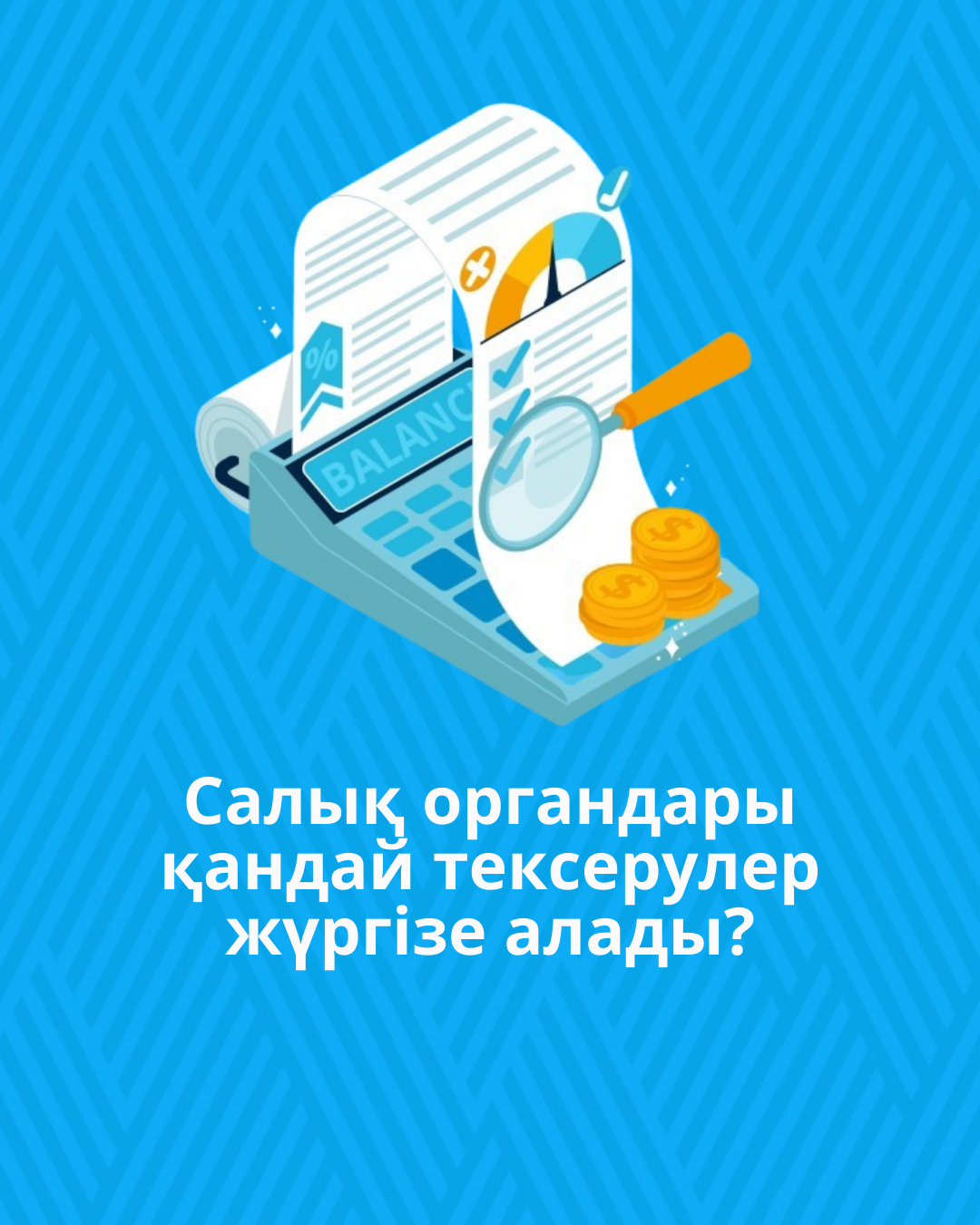 Салық органдары қандай тексерулер жүргізе алады?