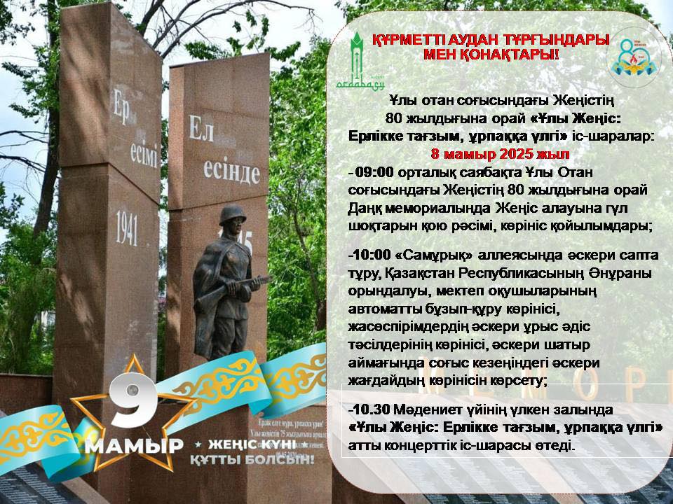 Құрметті аудан тұрғындары!