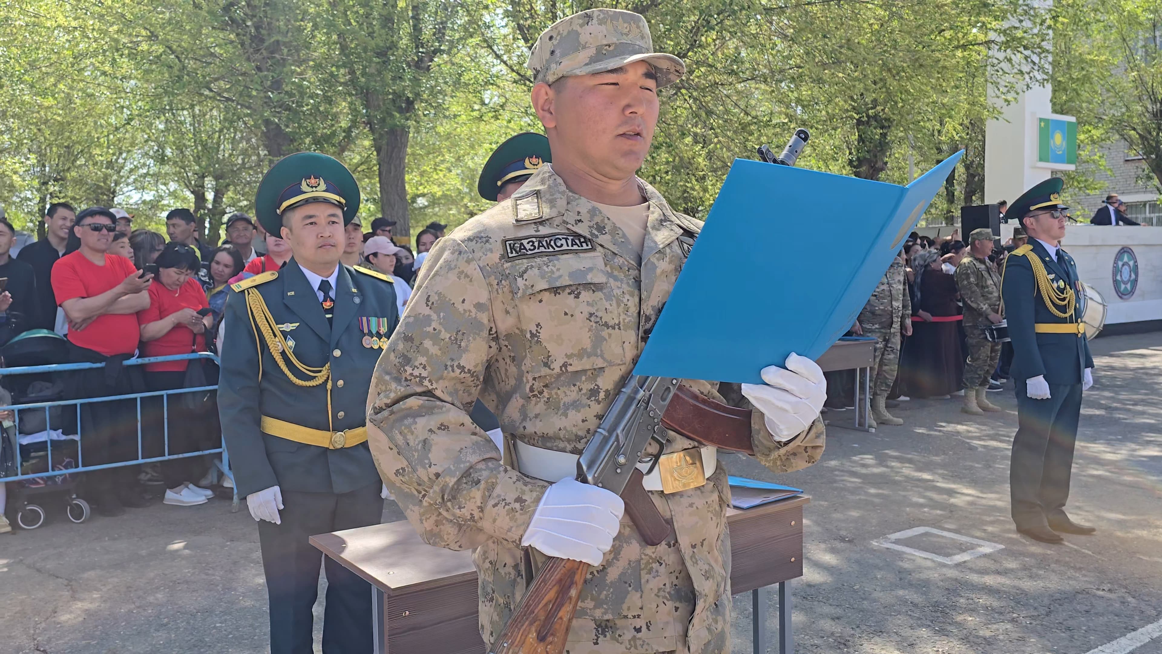 «Көктем-2025» шақырылымының сарбаздары Отан алдында ант қабылдады