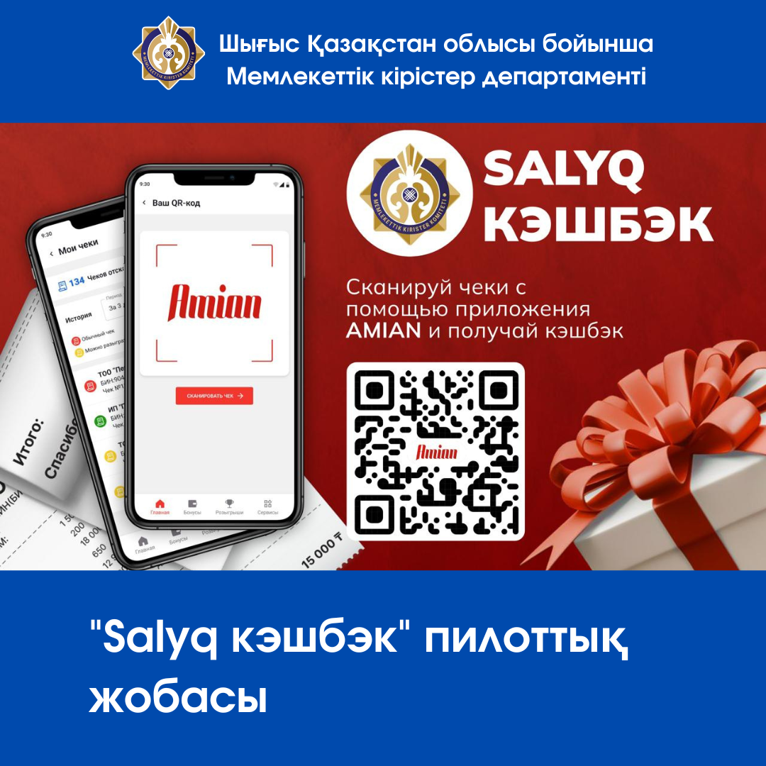 "Salyq кэшбэк" пилоттық жобасы