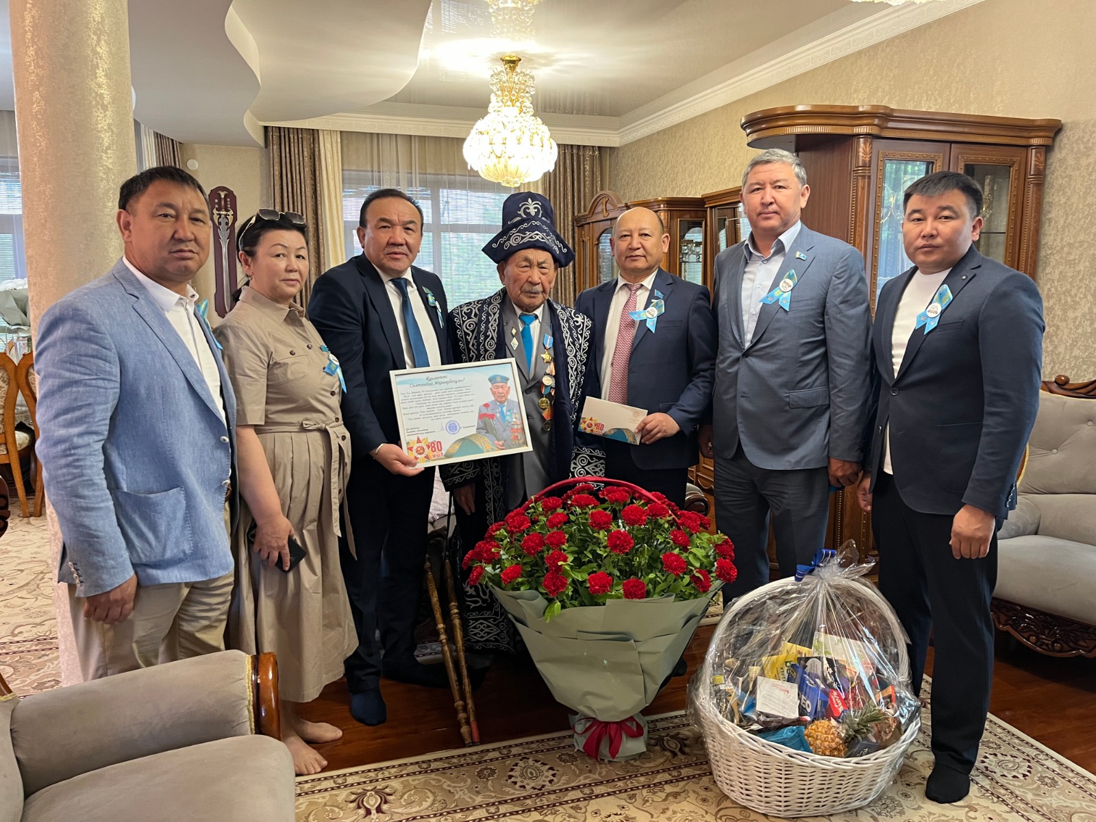 Ұлы Отан соғысы Жеңісінің 80 жылдық мерекесі күніне орай Алматы облыстық мәслихатының ұйымдастыруымен ерекше тағзым шарасы өтті