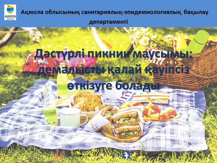 Дәстүрлі пикник маусымы: демалысты қалай қауіпсіз өткізуге болады