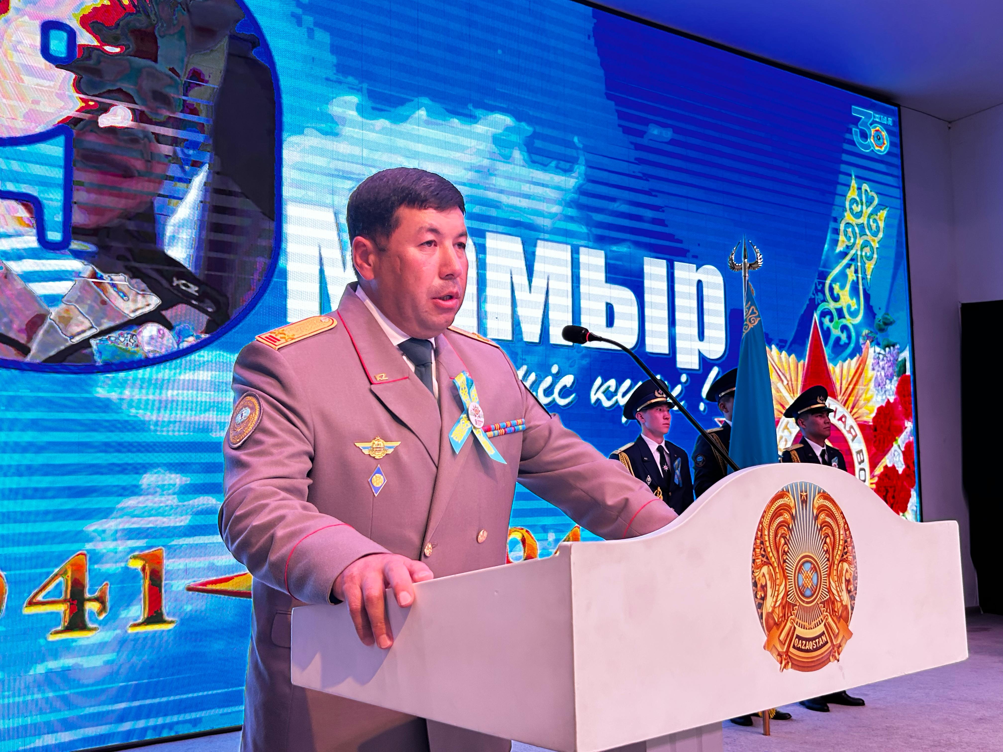 6 мая 2025 года в Алматинской области прошло торжественное собрание, приуроченное к Дню защитников Отечества и 80-летию Победы