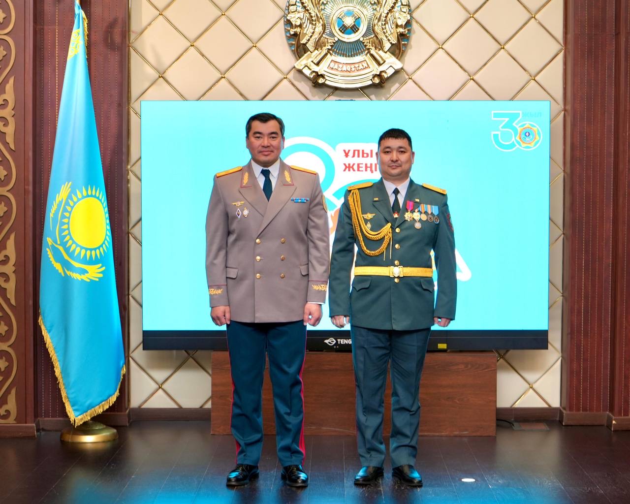 Маңғыстау облыстық ТЖД бастығы Мұрат Мұхановқа «Айбын» ордені табысталды
