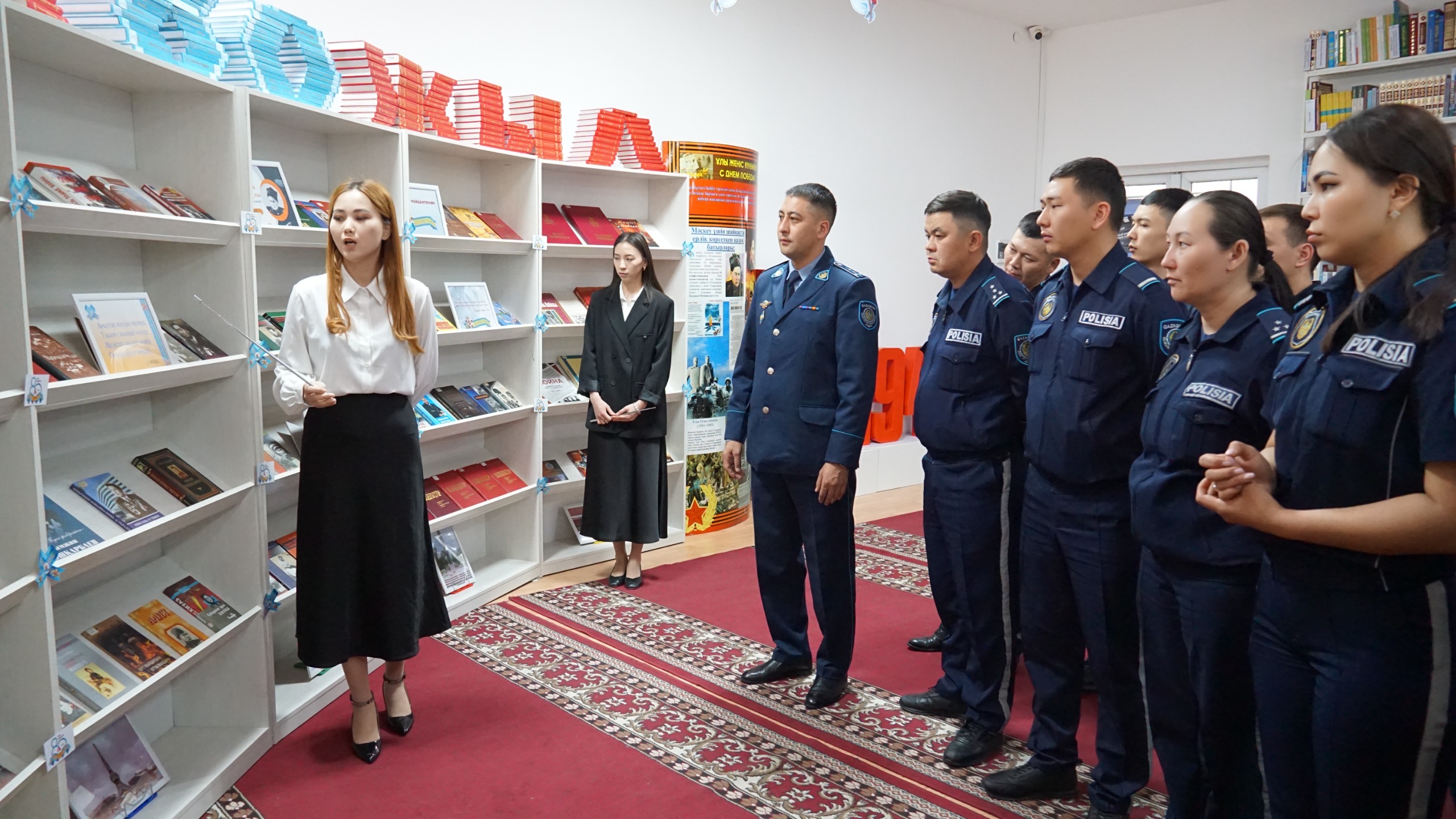 Ұлы Отан соғысындағы Жеңістің 80 жылдығына орай «Ұлы Жеңіс - ерлік пен даңқтың мәңгілік мұрасы»  атты кең көлемді апталық кітап көрмесі өтті