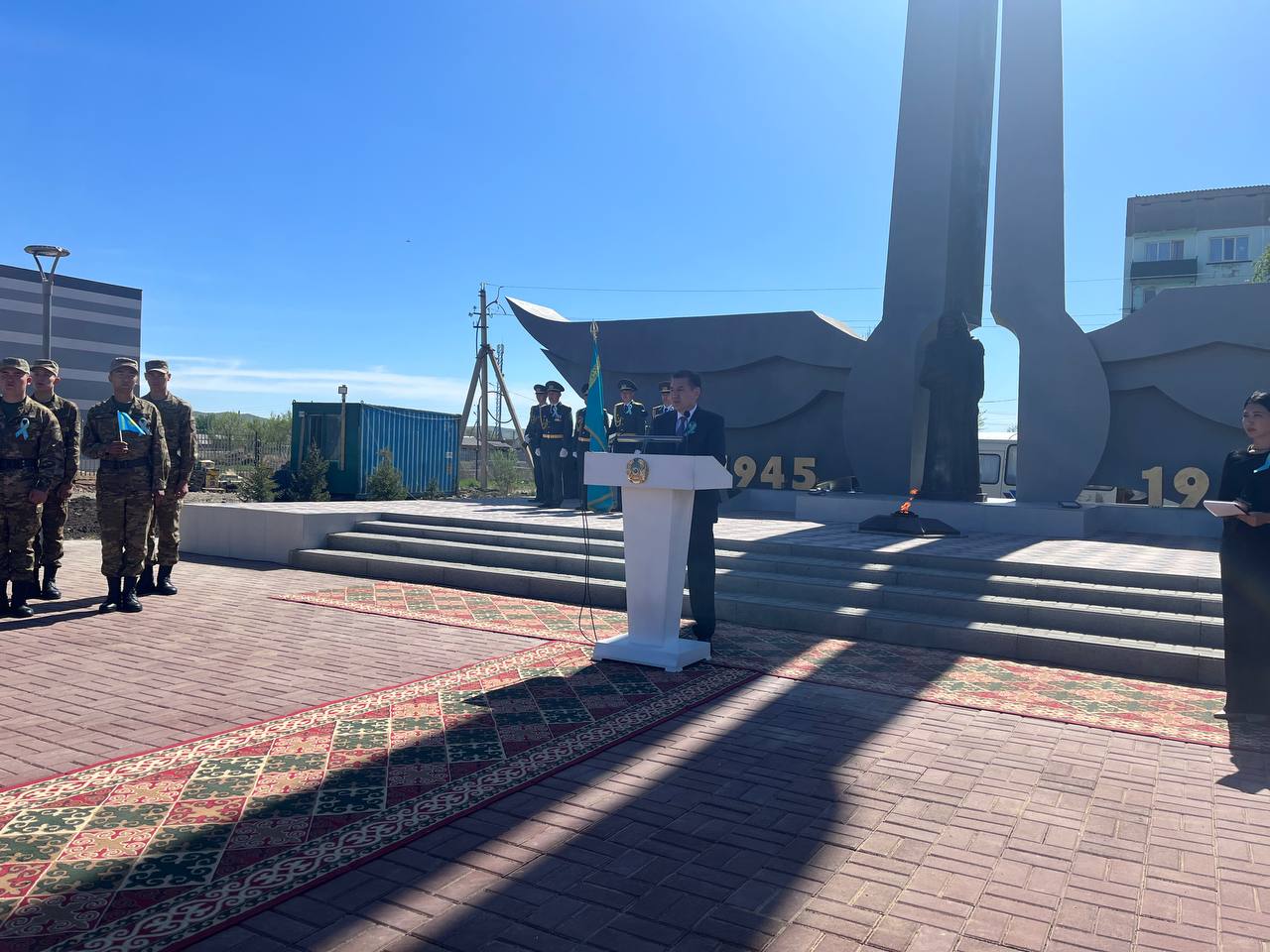 Батырлар аллеясының қайта жаңғыртудан кейінгі ашылу салтанаты