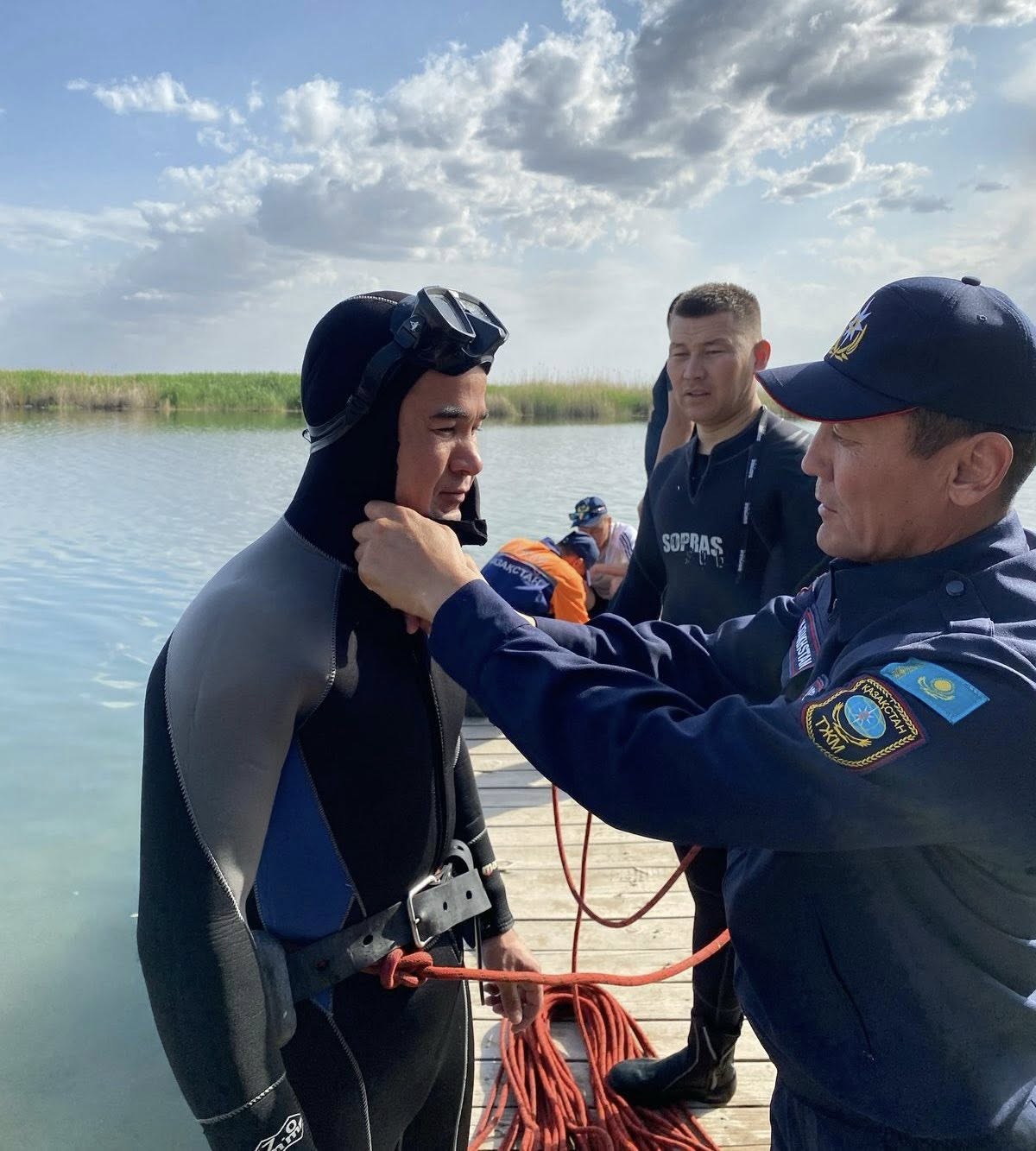 Су астында іздеу әдіс-тәсілдерін пысықтау жұмысы       