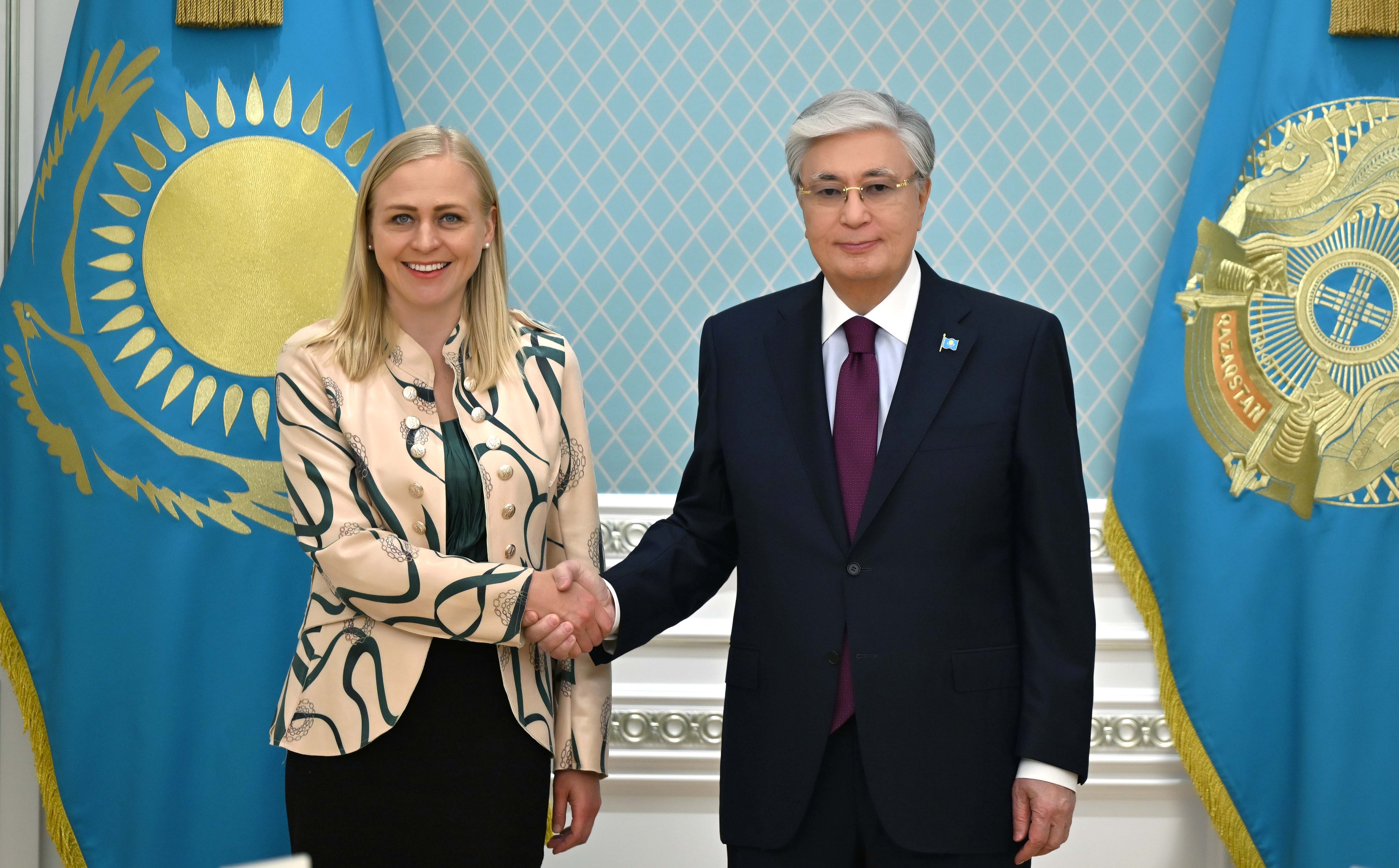 Head of State Meets with OSCE Chair-in-Office Elina Valtonen
