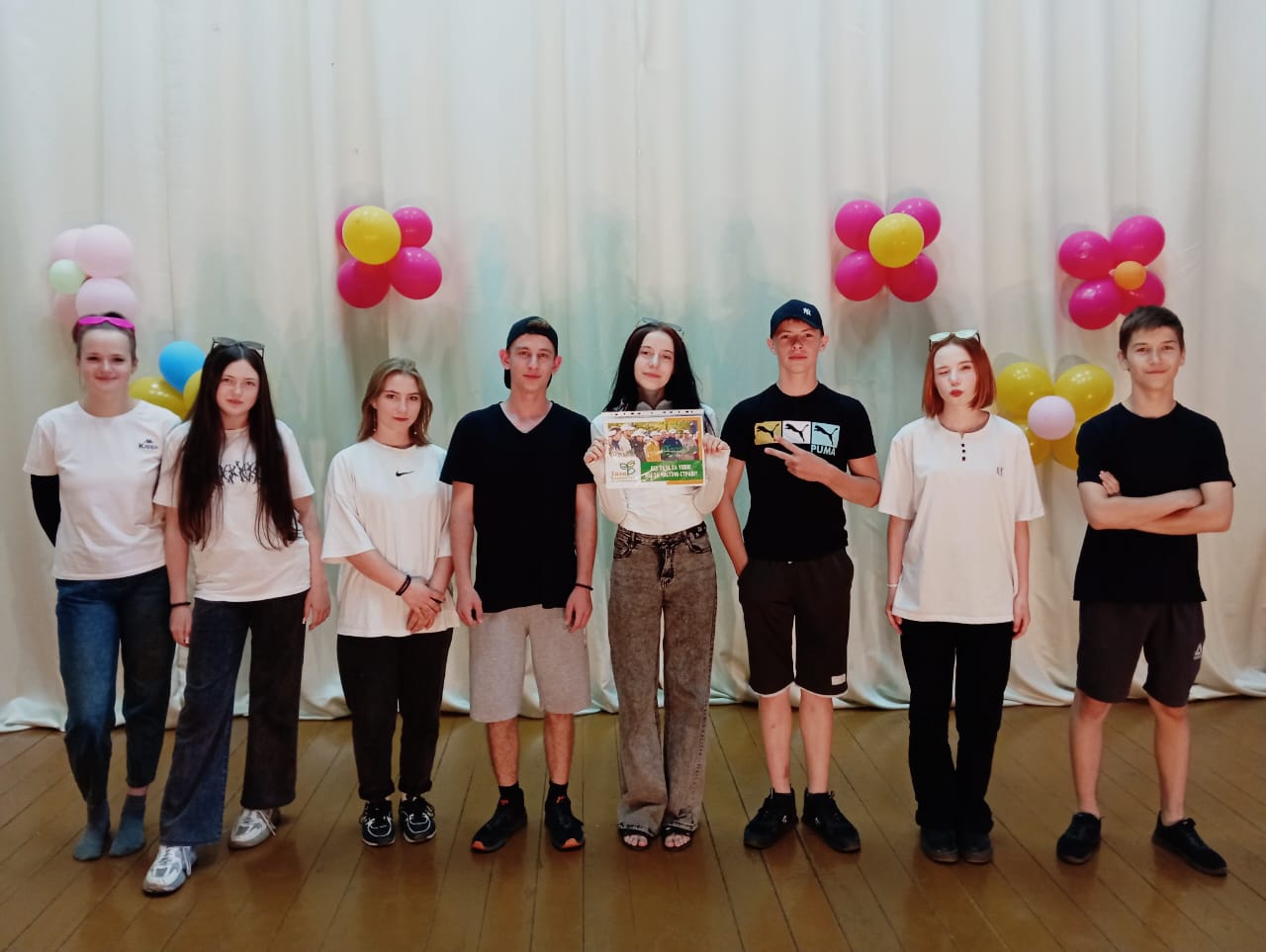 Флешмоб «Жастар – Таза Қазақстан үшін!» Қостряков ауылдық округінде