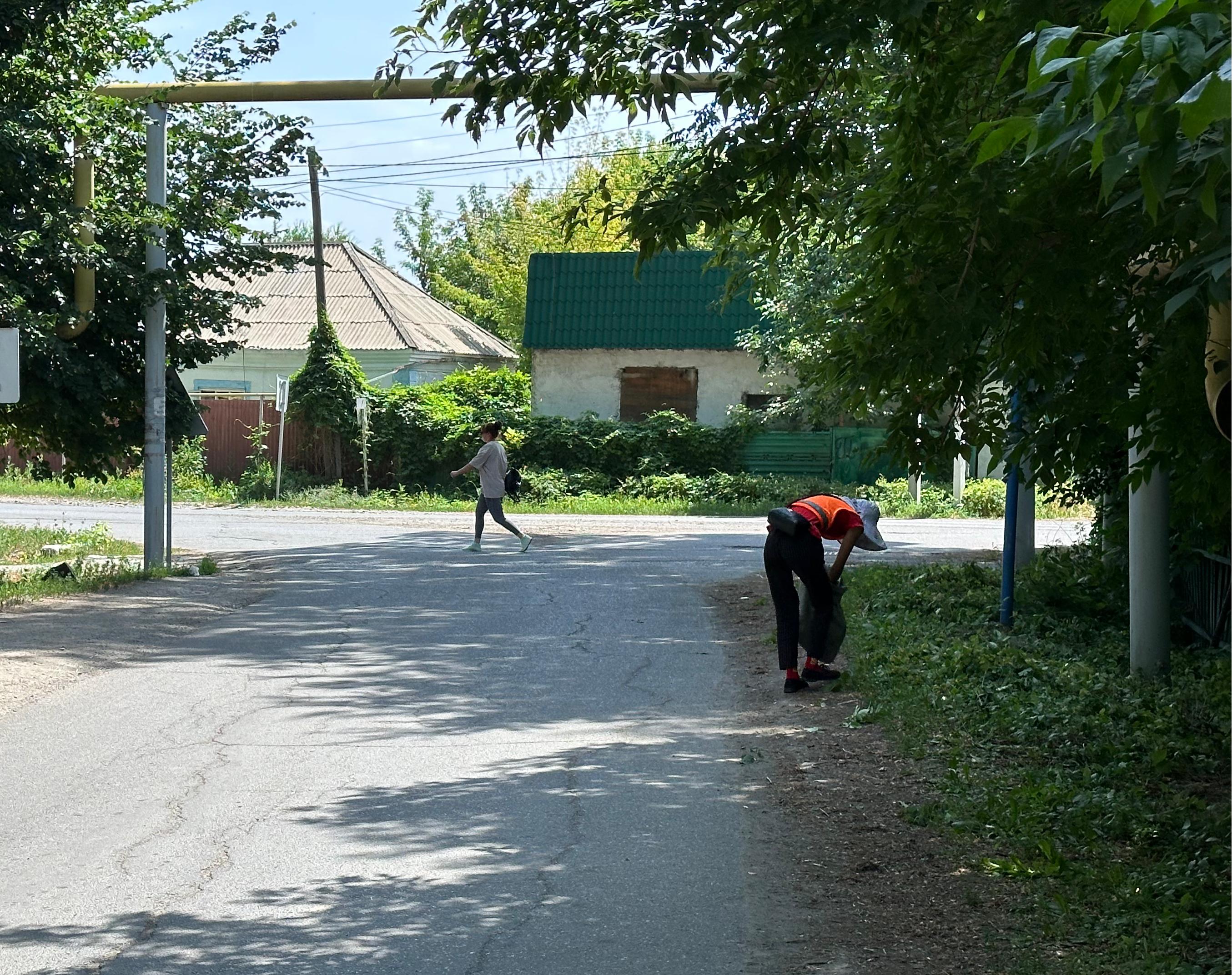 В целях обеспечения безопасного дорожного движения проводятся работы  по обрезке веток с.Карабулак
