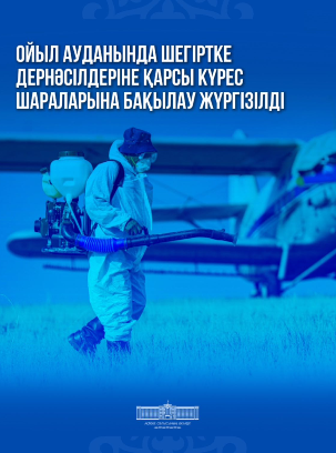 Ауданда шегіртке дернәсілдеріне қарсы химиялық өңдеу жұмыстарына мониторингтік бақылау жүргізілді.