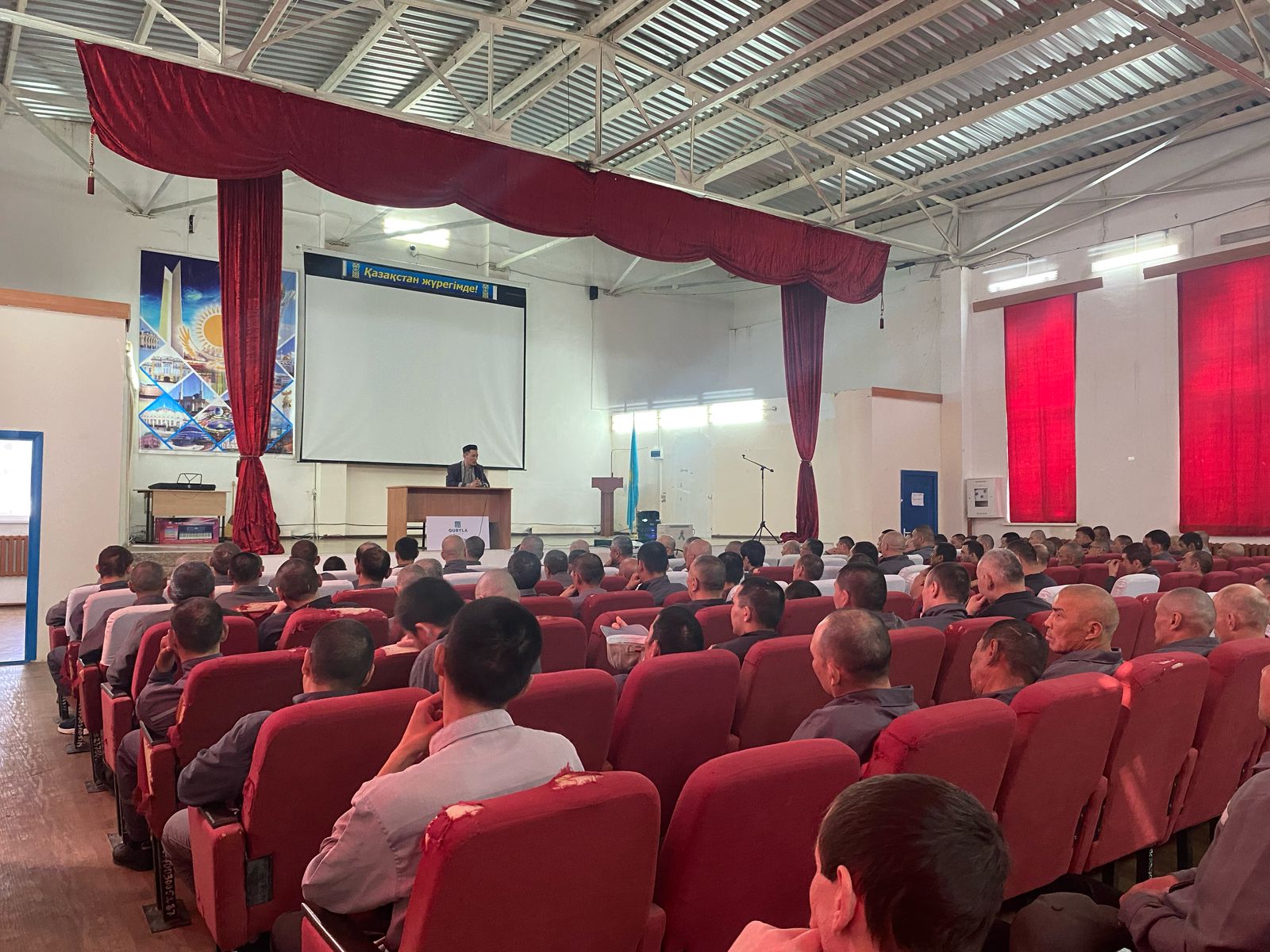 Құрбан айт күні №28 мекемесіне ҚМДБ имамы Ерлан Аютович Кенжин келді