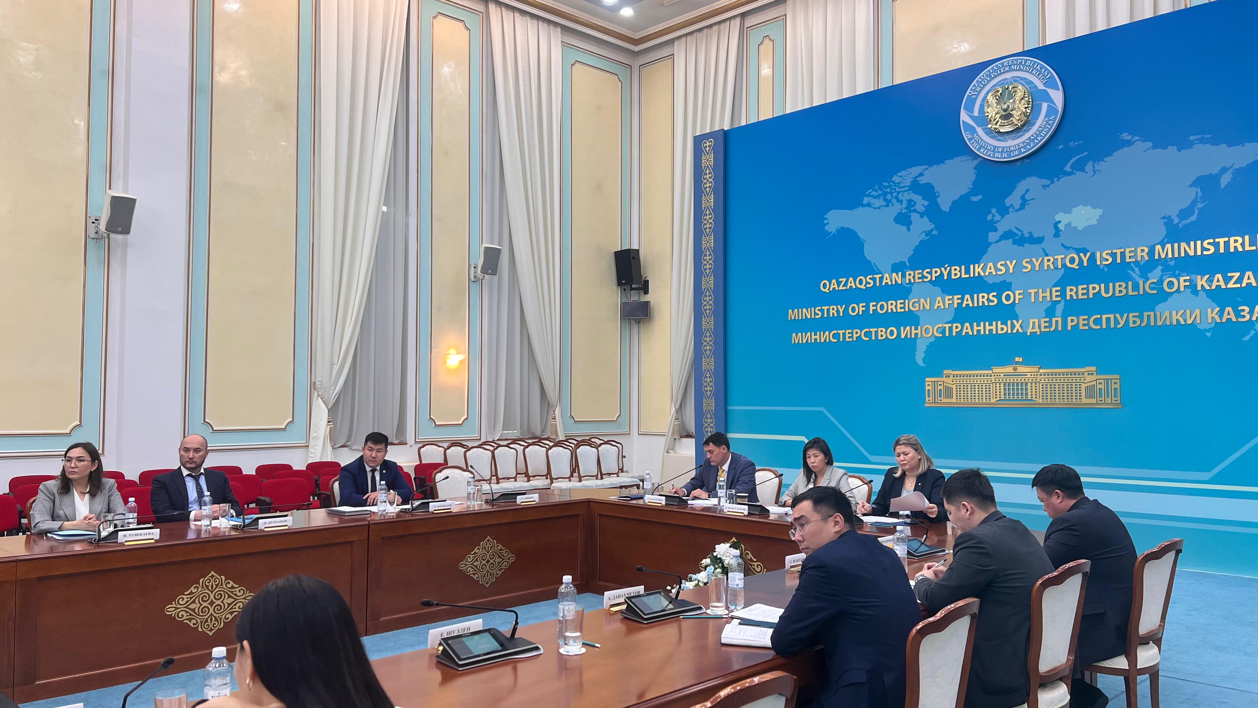 Әділет вице-министрі Ботагөз Жақселекова ҚР СІМ жанындағы Адами өлшем жөніндегі диалог алаңының отырысына қатысты