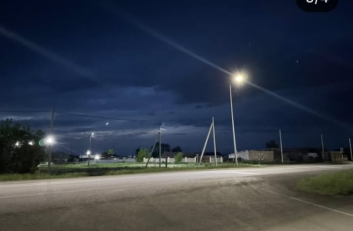 Ақмешіт ауылының көшелерін жарықтандыру