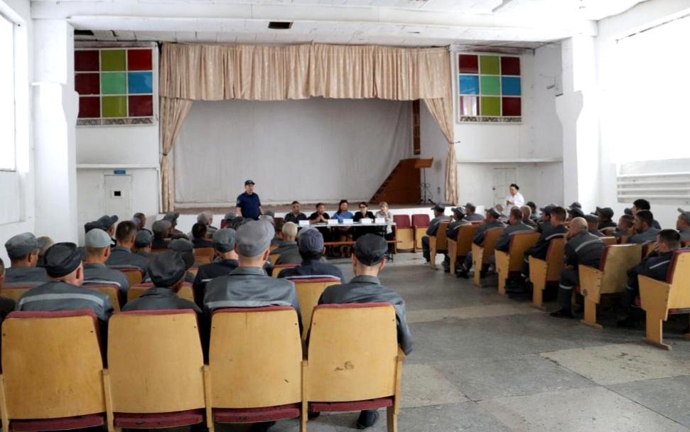 Қазақстан Республикасы Ішкі істер министрлігі Қылмыстық-атқару жүйесі комитетінің №17 мекемесінің сотталғандарымен кездесу өткізілді