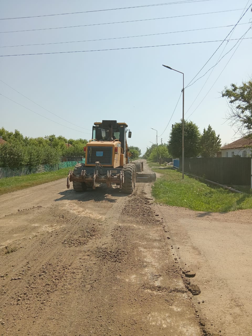 Ломоносов ауылының кентішілік жолдарын профильдеу
