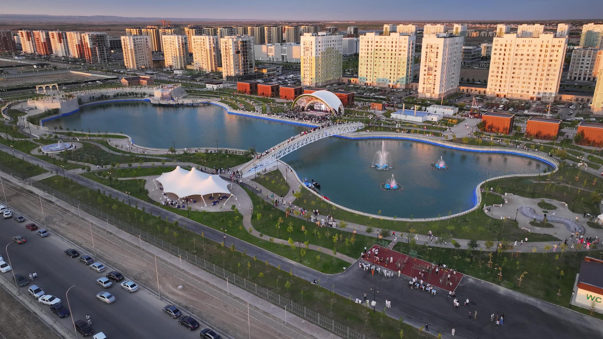 ТҮРКІСТАНДА ЖАСАНДЫ КӨЛІ БАР ДЕМАЛЫС АЙМАҒЫ АШЫЛДЫ