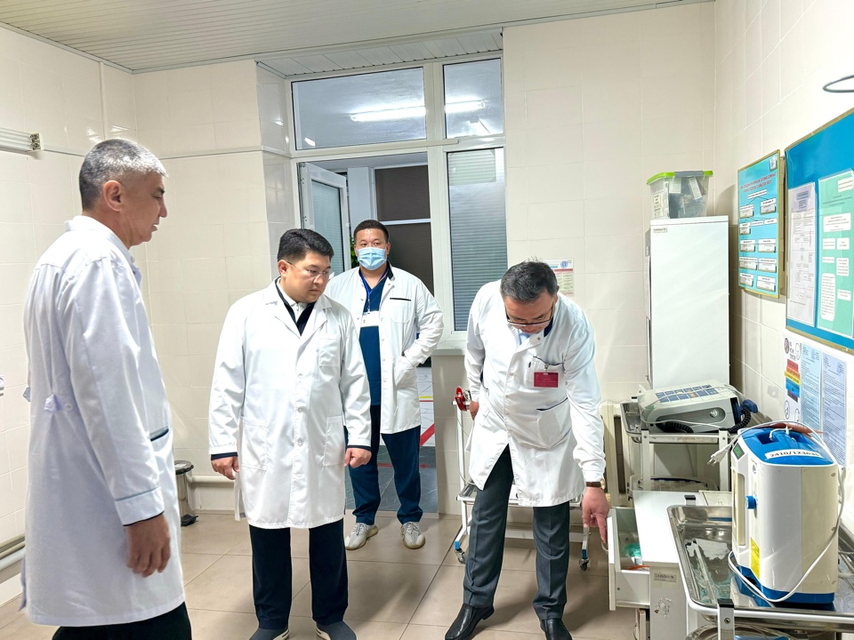 Сержан Назарбек Жуалы аудандық орталық ауруханасында болды