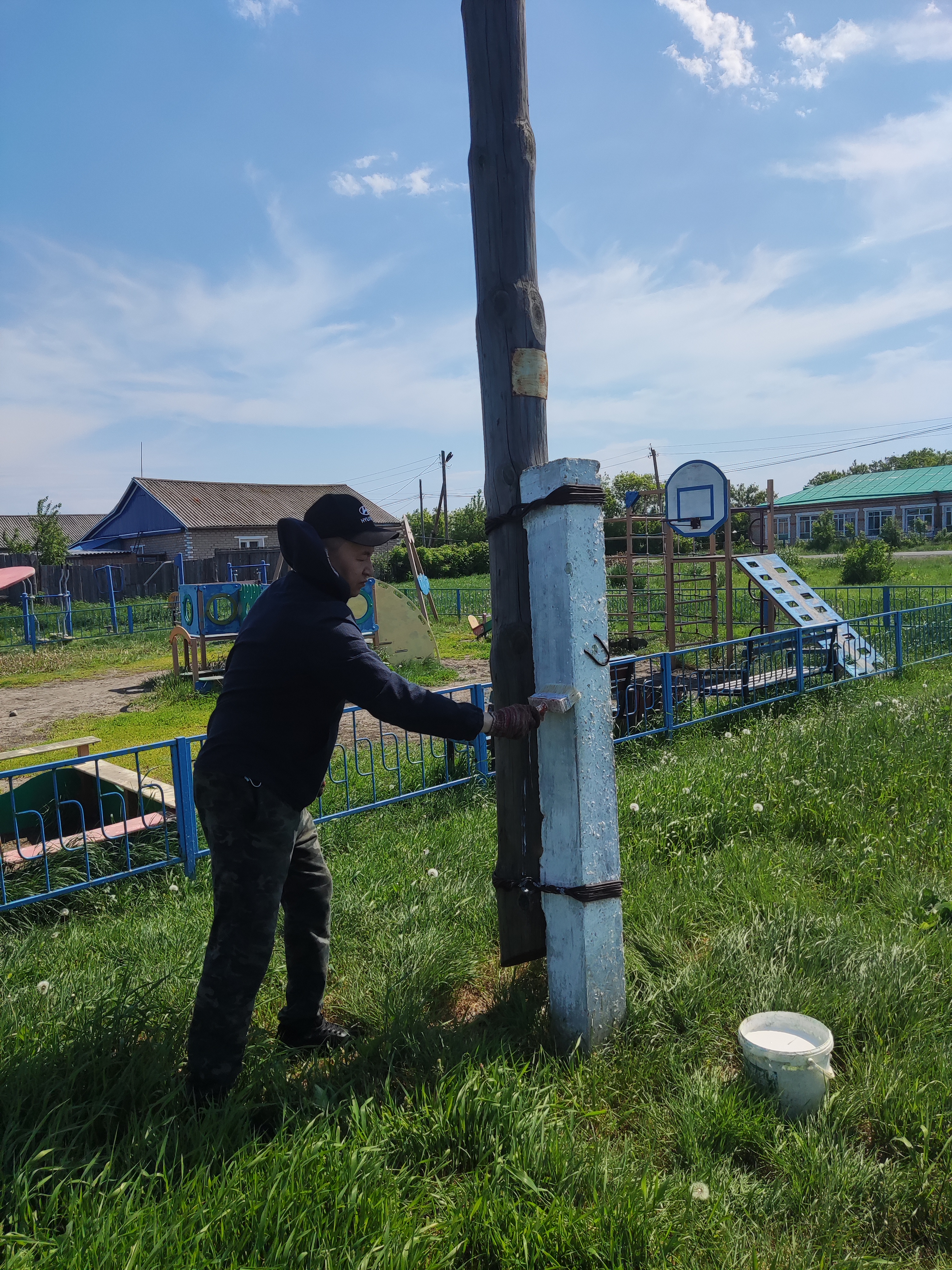 31.05.2025 жылы Авангард ауылдық округінде елді мекендерді абаттандыру бойынша үш айлық аясында сенбілік өтті