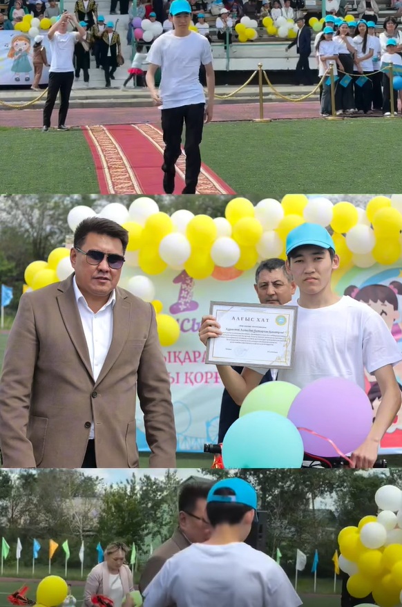 1 маусым - Балаларды қорғау күніне арналған «Бала – өмір шуағы» атты аудандық оқушылар шеруі өтті