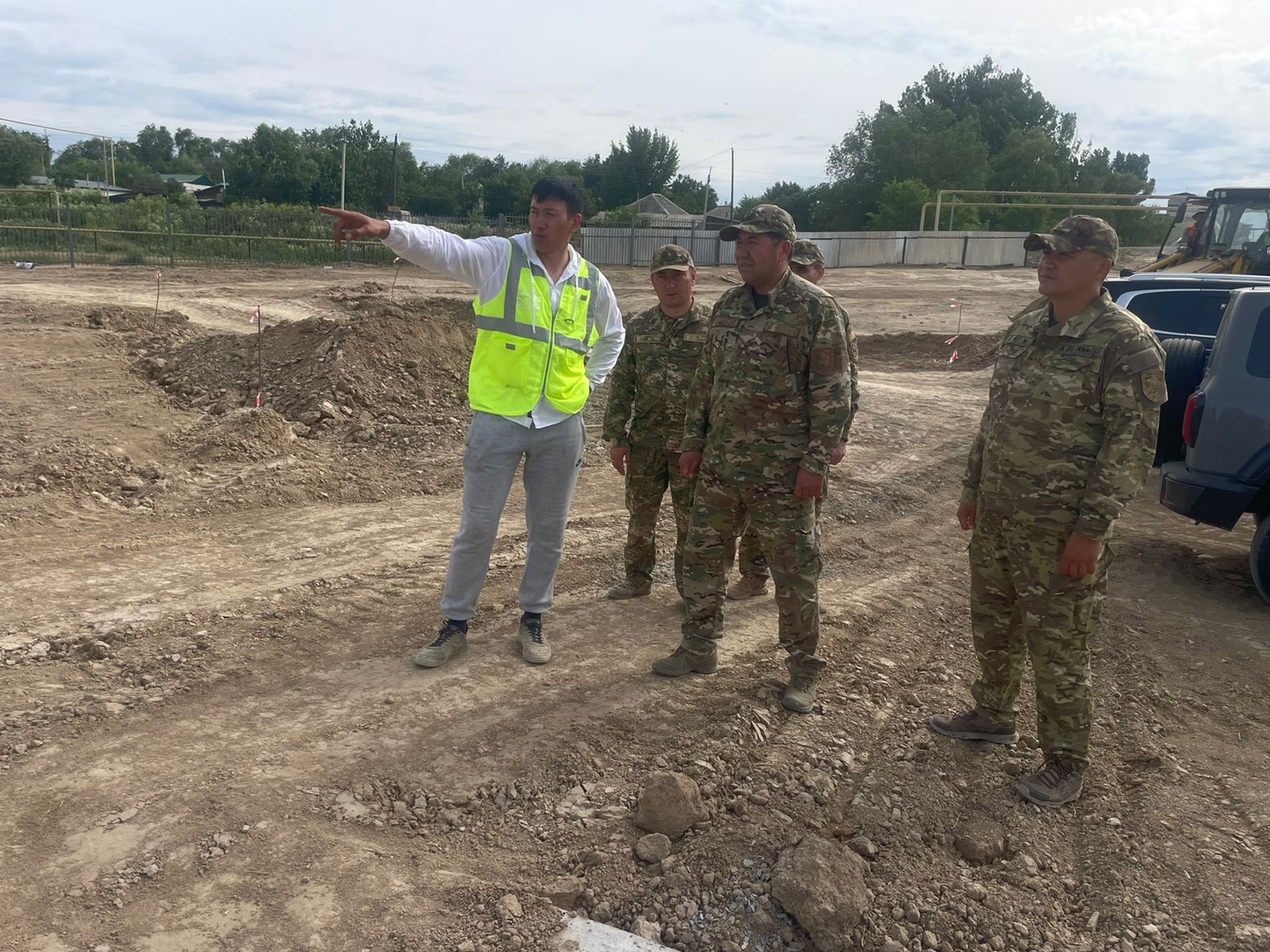 Алматы облысында өрт сөндіру депосының құрылыс жұмыстарының барысы тексерілді