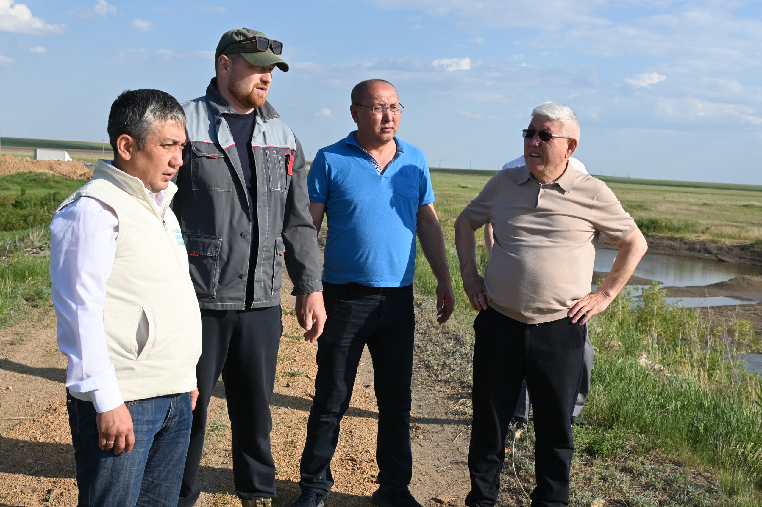 Аудандық маңызы бар автожолда жөндеу жұмыстарының барысын бақылау