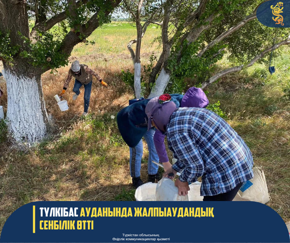 ТҮЛКІБАС АУДАНЫНДА ЖАЛПЫАУДАНДЫҚ СЕНБІЛІК ӨТТІ