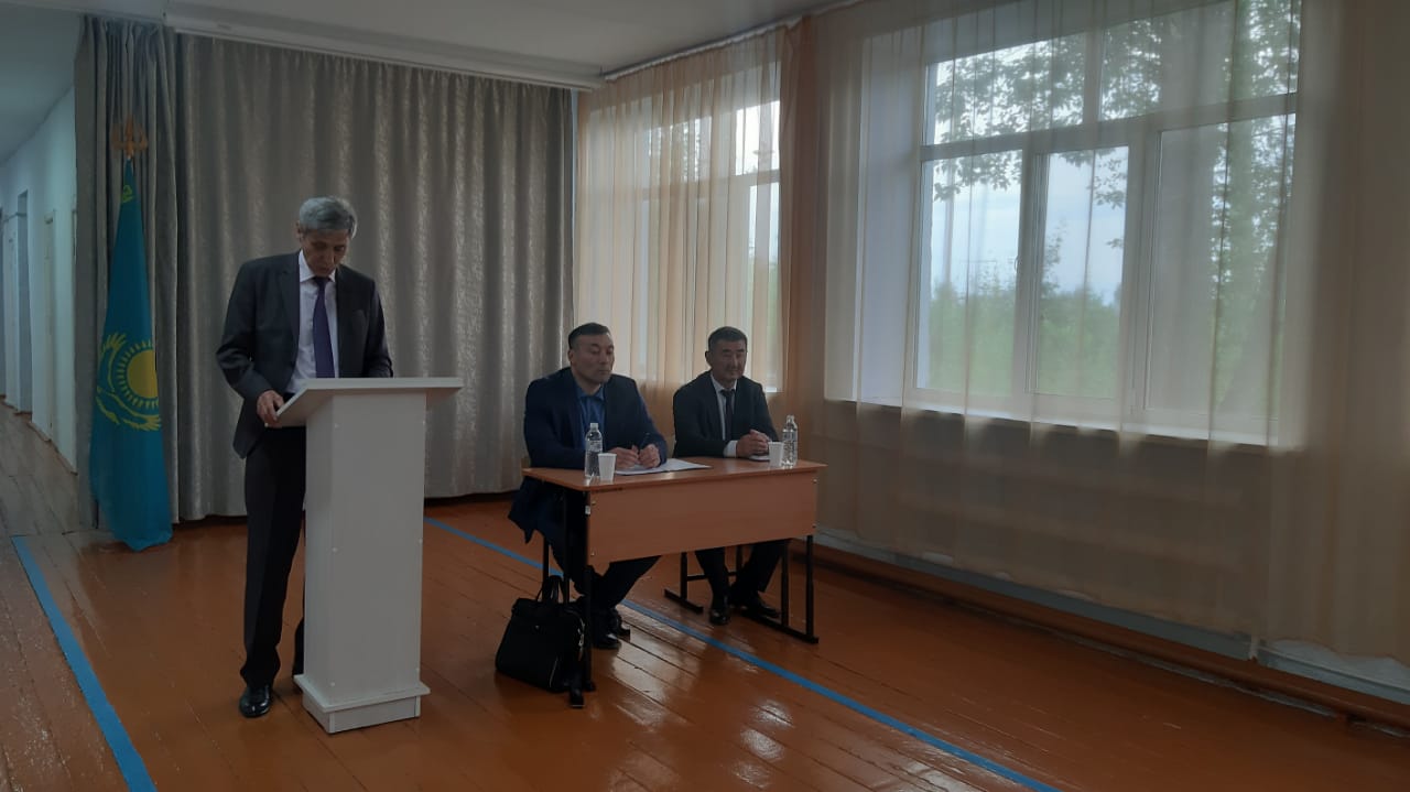 Встреча акима Житикаринского района с жителями села Чайковское