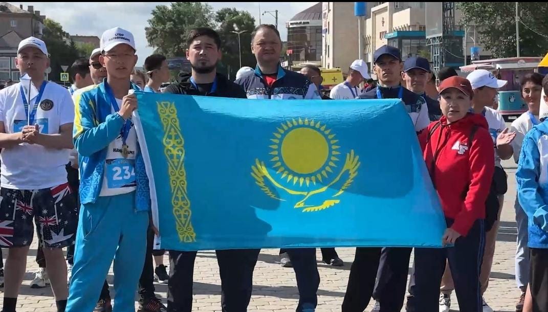 Көкшетауда полиция қызметкерлері Қазақстандық Полиция күніне орай POLICE RUN  марафон ұйымдастырдыской полиции