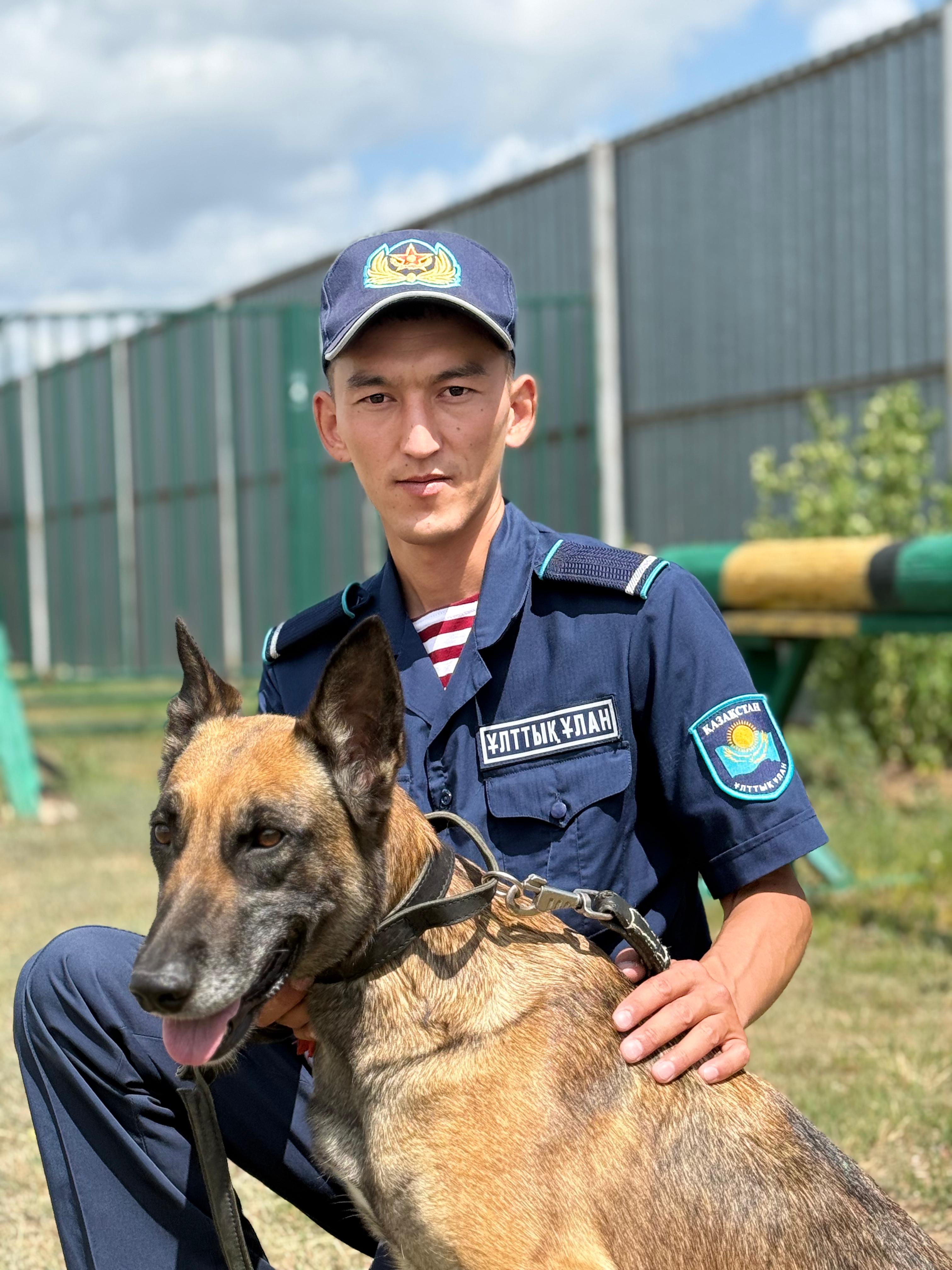 National Guard K9 Handler Saves Man on Bridge in Astana